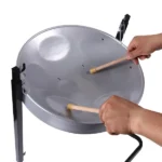 16 Inch Silver Blue Handmade Trinidad Drum G Major Alloy Steel Pan Percussion Kit with Adjustable Z Stand for Kids Beginners - Image 7