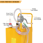 30 Gallon Gas Caddy Tank Storage Drum Gasoline Diesel Fuel Transfer Bright Yellow JGC30 RAL1003 - Image 16