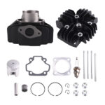 60cc Big Bore Cylinder Piston Gaskets Stud Top End Kit Fit for Yamaha PW 50 1981 - 2009 - Image 2