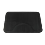 3′x 4.5′x 1/2" Beauty Salon Square Anti-fatigue Salon Mat (Square Outside And Round Inside) Black