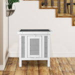 20" Wooden Waterproof Rabbit Hutch Pet Bunny Small Animal House Habitat Gray - Image 10