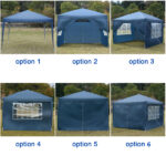 3 x 3m Two Doors & Two Windows Practical Waterproof Right-Angle Folding Tent Blue - Image 41