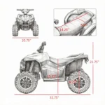 Pink 12V Electric Kids ATV – 4 Wheeler Ride On Toy with Dual Motors, 3.7 MPH Top Speed, Music & Headlights - Image 3