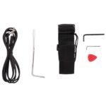 [Do Not Sell on Amazon] Flame Shaped Electric Guitar with 20W Electric Guitar Sound HSH Pickup Novice Guitar Audio Bag Strap Picks Shake Cable Wrench Tool Black - Image 14