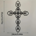 CIFbuy Retro Cross Metal Wall Art Decoration for Multiple Room Home Decor (TikTok, temu pick-up service)