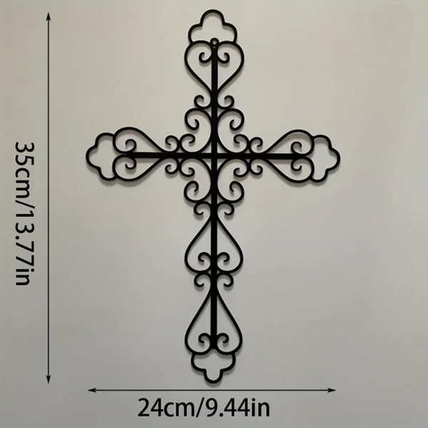 CIFbuy Retro Cross Metal Wall Art Decoration for Multiple Room Home Decor (TikTok, temu pick-up service)