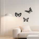 CIFbuy™ Graceful Insect Metal Wall Accents 3 pcs Featuring Black Dragonfly Hummingbird Butterfly Designs Delicate Hanging Wall Decoration for Gardens (TikTok/temu self-pickup orders) - Image 3