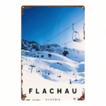 CIFbuy 1pc 2D Flat Metal Sign Austrian Ski Lift Decoration, Durable Metal Plaque For Bars Bedrooms Restaurants Kitchens Home Decor, 8x1 TikTok, TikTok, e For Bars Bedrooms Restaurants Kitchens Home Decor Self-pickup Logiopics - Image 8