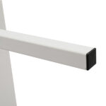 5-Shelf Wood Ladder Bookcase with Metal Frame, Industrial 5-Tier Modern Ladder Shelf Wood Shelves,White - Image 6