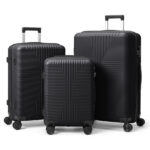 PP Trolley Case 20in 24in 28in 3PCS Suitcase Set Black - Image 24