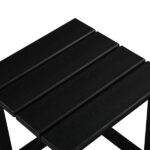 36*36*47cm Single Layer Square HDPE Side Table Black - Image 14