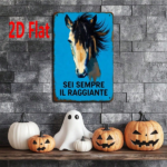 CIFbuy Vintage Galloping Horse Metal Sign, SEI SEMPRE IL" RAGGIANTE Italian Phrase Waterproof Rustproof Wall Art, Waterproof Rustproof Wall Art, 7.87*11.81 Inch Retro SEMPRikTok, SEMPRikTok, t Self-pickup Logiopics - Image 4