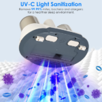 72000 Times/Min Tapping Mattress Vacuum Cleaner with UV-C Sanitizing Light, 9000PA & 15000PA Dual Suction Cordless Dust Mite Remover with Double Dust Cup - Image 4