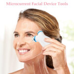 Anti Aging and Wrinkles Microcurrent Facial Device, Boost Skin Care Products Absorption - White - Image 2