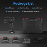 130000RPM Cordless Mini Blower, 1000W Powerful Motor with Turbo Tech (550g Wind Pressure/600g Blowing Force), 64mm Air Output for Heavy Debris Cleaning - Image 2