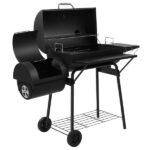 Barrel Charcoal Grill with Offset Smoker & Warming Rack, Outdoor BBQ Grill with 557 Sq. In. Grilling Space for Backyard Patio Parties, Black - Image 4