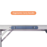 3ft Aluminum Alloy Folding Table Black - Image 12