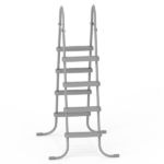 4-Step 52in Iron Pool Ladder (Gray Frame + Gray Steps) - Image 4