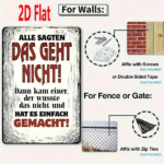 CIFbuy 1pc German Motivational Quote Metal Sign, Everyone Said" It Couldn't Be Done, Text 2D Flat Unframed Wall Decor 7.87x EveikTok, EveikTok, t Self-pickup Logiopics - Image 3