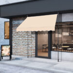 78.7"D x 47.2"W x(78.7 -118.1)"H Retractable Awning Khaki - Image 7