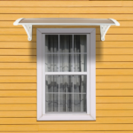 Same Code 28466374 HT-100 x 80 Household Application Door & Window Rain Cover Eaves Brown Board & White Holder - Image 25