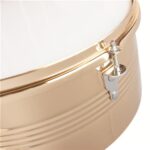 [Do Not Sell on Amazon] 13" & 14" Timbales Drum Set with Stand and Cowbell Golden - Image 8
