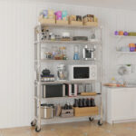 6-Tier disassembly and free assembly NSF-Certified Steel Wire Shelving with Wheels - Image 23