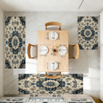 Three-piece kitchen rug set, non-slip and washable, abstract pattern kitchen hallway rug, soft and comfortable, suitable for sinks, floors, entrances, hallways and bathrooms. - Image 10