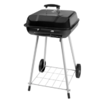 17.5 Inch Charcoal Grill with Wheels and Adjustable Dampers