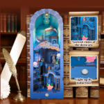 3d wooden puzzle for adults Atlantis book nook with lights model kit dollhouse DIY miniature house Birthday and Christmas gifts - Image 5