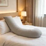 L-Shaped Pregnancy Body Pillow for Side Sleeping, Soft Maternity Pillow with Washable Jersey Cover for Head, Neck & Belly Support - Image 5