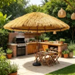 Waterproof Artificial Thatch Roof Roll (1.3 x 3.9 ft) for Bar & Tropical Décor(Only artificial thatched roof roll) - Image 5