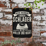 CIFbuy Vintage Metal Iron Sign Meine Nachbarn Hören" German Slogan Tin Plaque 2D, Unframed Wall Decor Funny Home Garden Orn Hören ikTok, Hören ikTok, t Self-pickup Logiopics - Image 3