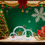 Set of 3 Lighted Iridescent Cut-out Light Bulb Christmas Decorations, Pre-lit Holiday Decor with 295 White LED Lights for Xmas Outdoor Indoor Decor Lighted Holiday Displays - Image 9
