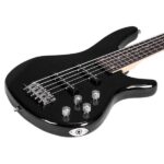 [Do Not Sell on Amazon] GIB Electric 5 String Bass Guitar Full Size Bag Strap Pick Connector Wrench Tool Black - Image 7