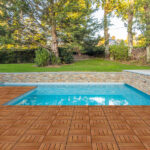 27pcs Wood Interlocking Deck Tiles 11.8"x11.8", Waterproof Flooring Tiles for Indoor and Outdoor, Patio Wood Flooring for Patio Porch Poolside Balcony Backyard, Stripe Pattern - Image 10