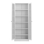 Metal Kitchen Pantry Cabinet - 72" Tall Storage with 5 Adjustable Shelves, White Freestanding Cabinet for Kitchen/Pantry/Bathroom-Does not support self pick up - Image 2