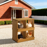 Nesting Boxes for Chickens, Wooden Chicken Nesting Box, Laying Eggs Nest Box for Chickens Hens Ducks, Yellow, 4 Compartments - Image 4