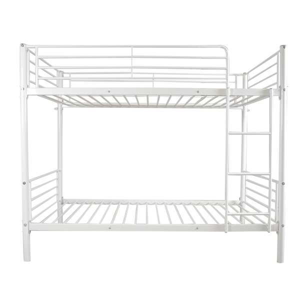 Same Code 38354706 Iron Bed Bunk Bed with Ladder for Kids Twin Size White