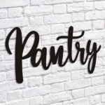 CIFbuy Metal Baked Paint Pantry Sign Wall Art Modern Kitchen Pantry Decor (TikTok, temu pickup) - Image 2
