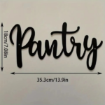 CIFbuy Metal Baked Paint Pantry Sign Wall Art Modern Kitchen Pantry Decor (TikTok, temu pickup) - Image 3