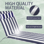 Outdoor Chaise Lounge Cushion, 72 in. x 21 in. x 3 in. Waterproof Fade-Resistant Patio Chair Pad for Pool Beach - Image 5