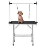 36" Professional Dog Pet Grooming Table Adjustable Heavy Duty Portable w/Arm & Noose & Mesh Tray - Image 21