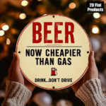 CIFbuy Beer Is Cheaper Than Gas Wooden Wall Art, "" Than Gas Wooden Wall Art, Wooden Wall Art, Vintage Gas Station Bar Sign TikTok, Temu Self-pickup LogiSiics - Image 6
