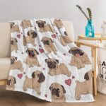 Halloween Cartoon Pug Flannel Blanket - Soft, Scenic, Lightweight, Suitable for Sofa, Office, Bed, Nature, Travel - Multi-functional Four-season Gift, Variety 60*80 temu can only be self-picked - Image 9