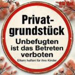 CIFbuy 1pc 8x8 Inch Round French Aluminum Sign, Vintage Private Property No Trespassing Warning Plaque, 2D Flat Decorative Metal Sign F TikTok, TikTok, Self-pickup Logiopics - Image 7