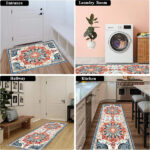 Kitchen Rugs Sets 3 Piece with Runner Non Slip Kitchen Mats for Floor Washable Runner Rug Kitchen Floor Mat Carpet for Hallway Laundry Room Door Office Sink - Image 4