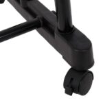 Dual-bar Vertical & Horizontal Stretching Stand Clothes Rack with Shoe Shelf YJ-04 Black & Silver - Image 7