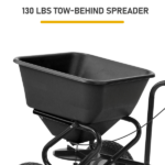 Tow Behind Broadcast Spreader, 110LBS Capacity, Tow/Push Garden Spreader with 10 Adjustable Setting, Lawn Spreaders for Seed, Fertilizer, Salt, Ice Melt - Image 8