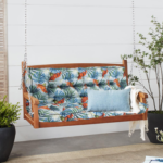 Outdoor Swing Cushions 70 Inch, Waterproof 4" Thick Porch Swing Cushion Replacement with Backrest and Ties, Comfortable 2-3 Seat Pation Swing Pad for Backyard, Garden, Lawn, Outdoor Furniture coffee - Image 13